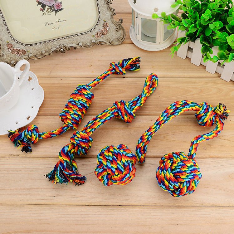 Pet molars colorful cotton rope | Luxury Home Accessories | Heulog Glow