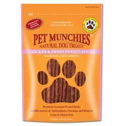 Pet Munchies 100% Natural Chicken & Sweet Potato Dental Sticks | Luxury Home Accessories | Heulog Glow