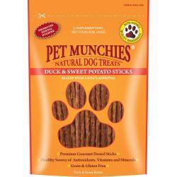 Pet Munchies 100% Natural Duck & Sweet Potato Dental Sticks | Luxury Home Accessories | Heulog Glow