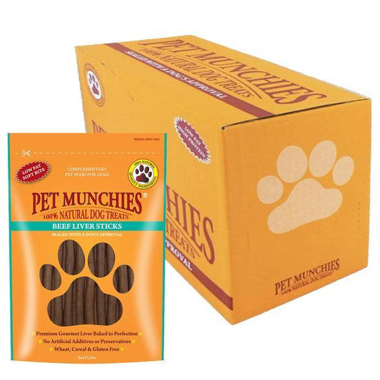 Pet Munchies Dog Beef Liver Sticks 8x90g | Luxury Home Accessories | Heulog Glow