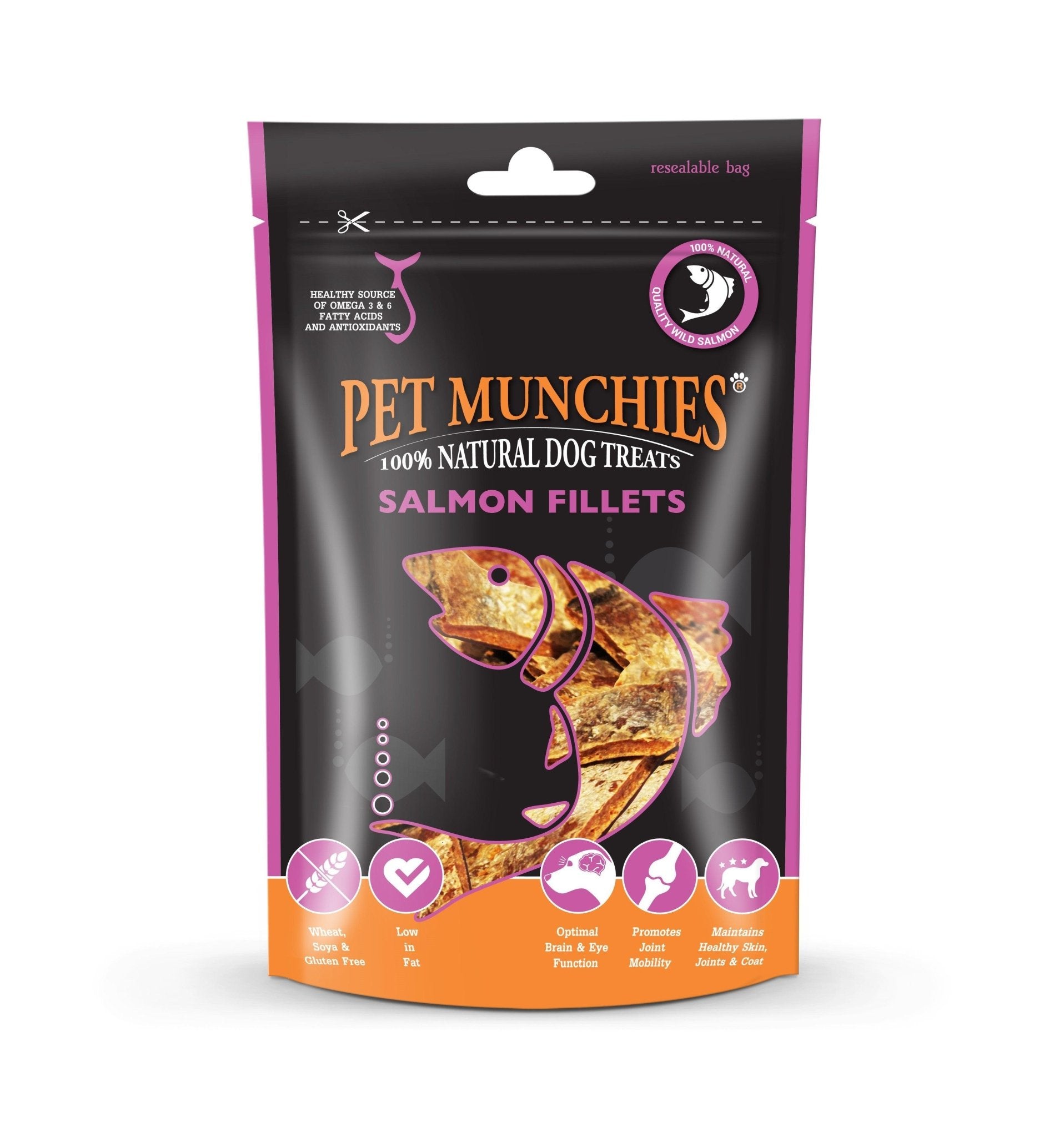 Pet Munchies Salmon Fillets 8x90g | Luxury Home Accessories | Heulog Glow