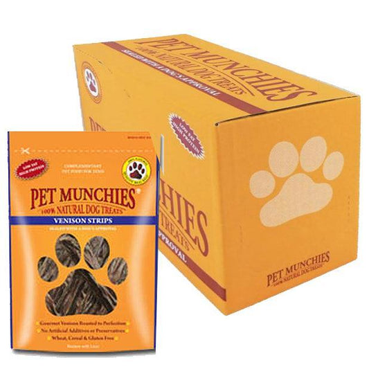 Pet Munchies Venison Strips 8x75g | Luxury Home Accessories | Heulog Glow
