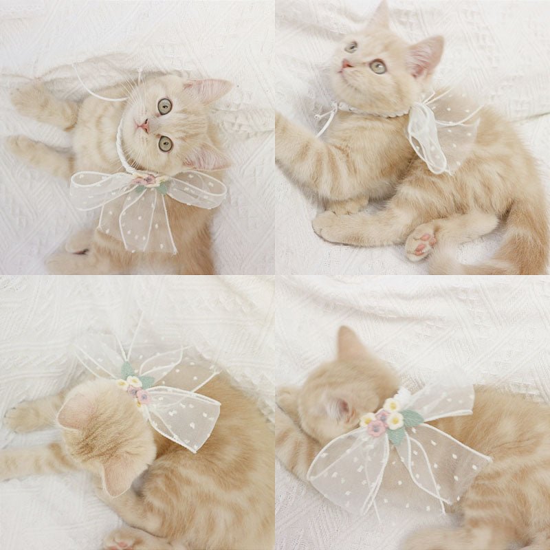 Pet Original Small Dog Necklace Bow Jewelry | Luxury Home Accessories | Heulog Glow
