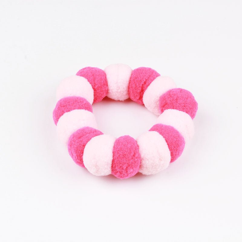 Pet Rainbow Candy Color Net Red Collar Collar Fur Ball Necklace Jewelry | Luxury Home Accessories | Heulog Glow