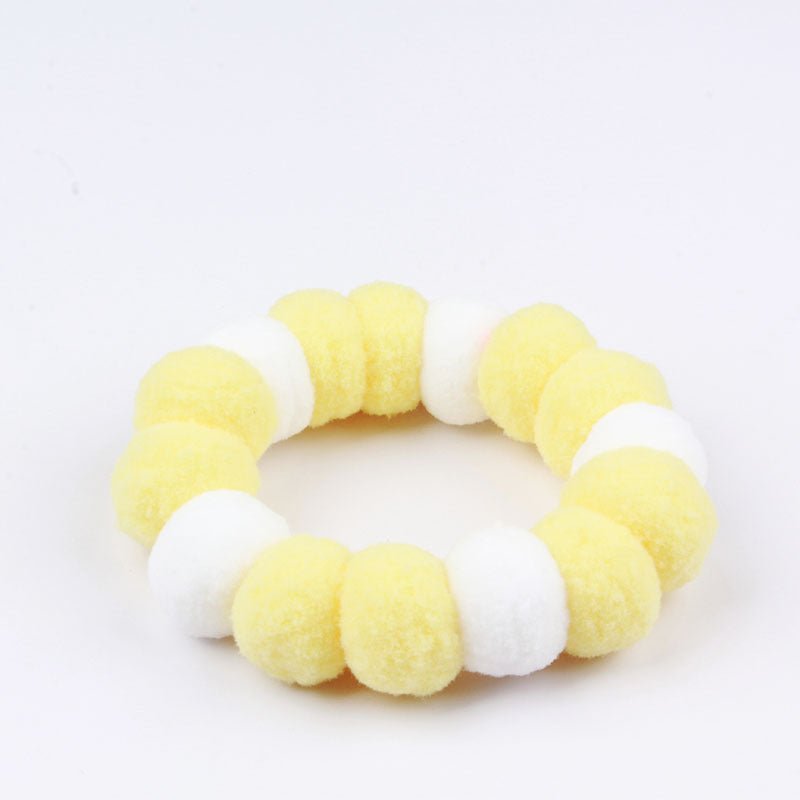 Pet Rainbow Candy Color Net Red Collar Collar Fur Ball Necklace Jewelry | Luxury Home Accessories | Heulog Glow