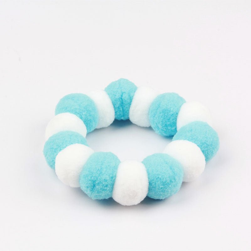 Pet Rainbow Candy Color Net Red Collar Collar Fur Ball Necklace Jewelry | Luxury Home Accessories | Heulog Glow