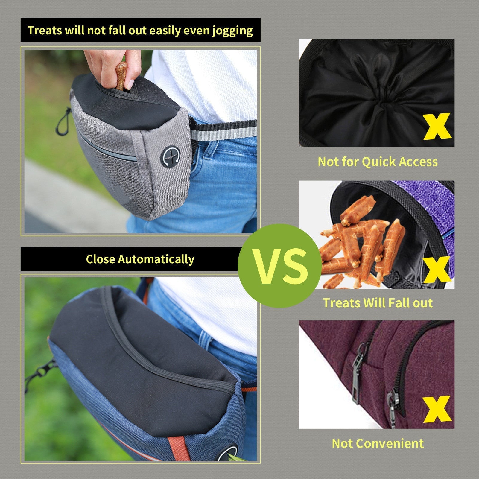 Pet Snack Bag For Walking, Walking The Dog Artifact, Outing Dog Training Snack Bag | Luxury Home Accessories | Heulog Glow