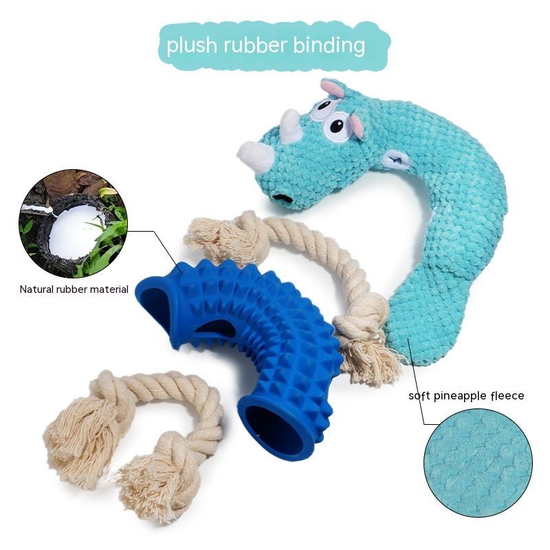 Pet Sounding Rubber Sleeve Animal Shape Bite-resistant Molar Dog Toy | Luxury Home Accessories | Heulog Glow