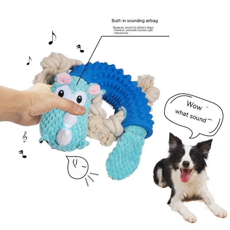 Pet Sounding Rubber Sleeve Animal Shape Bite-resistant Molar Dog Toy | Luxury Home Accessories | Heulog Glow