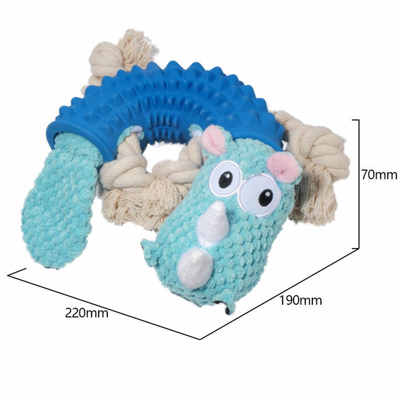 Pet Sounding Rubber Sleeve Animal Shape Bite-resistant Molar Dog Toy | Luxury Home Accessories | Heulog Glow