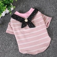 pet striped cotton t-shirt | Luxury Home Accessories | Heulog Glow