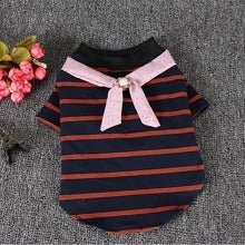 pet striped cotton t-shirt | Luxury Home Accessories | Heulog Glow