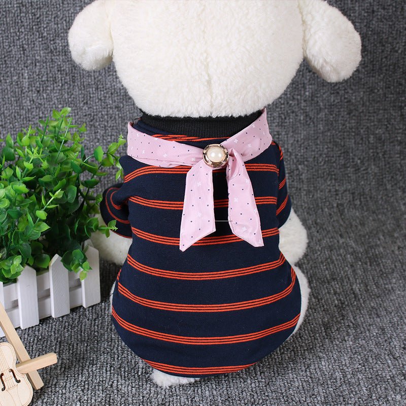 pet striped cotton t-shirt | Luxury Home Accessories | Heulog Glow