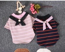 pet striped cotton t-shirt | Luxury Home Accessories | Heulog Glow