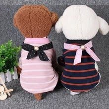 pet striped cotton t-shirt | Luxury Home Accessories | Heulog Glow