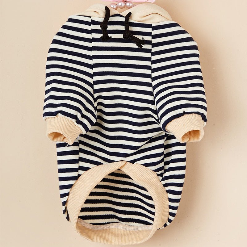 Pet Striped Sweater Dog Fashion Hooded Clothes | Luxury Home Accessories | Heulog Glow