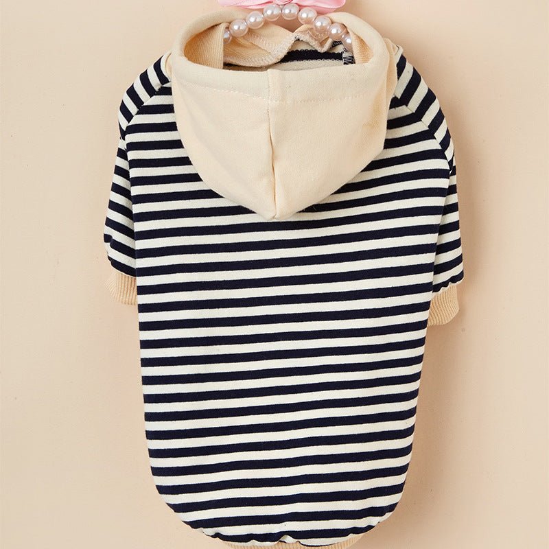 Pet Striped Sweater Dog Fashion Hooded Clothes | Luxury Home Accessories | Heulog Glow