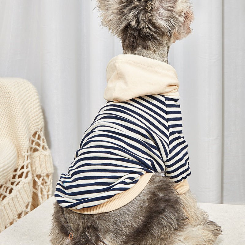 Pet Striped Sweater Dog Fashion Hooded Clothes | Luxury Home Accessories | Heulog Glow