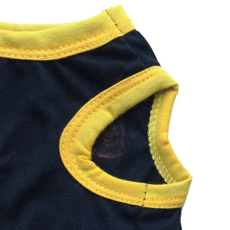 Pet Supplies Dog Clothing Cotton Jersey Printed Sports Small Dog Vest | Luxury Home Accessories | Heulog Glow