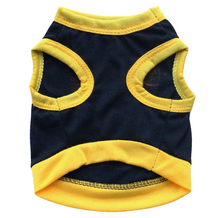 Pet Supplies Dog Clothing Cotton Jersey Printed Sports Small Dog Vest | Luxury Home Accessories | Heulog Glow