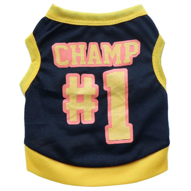 Pet Supplies Dog Clothing Cotton Jersey Printed Sports Small Dog Vest | Luxury Home Accessories | Heulog Glow