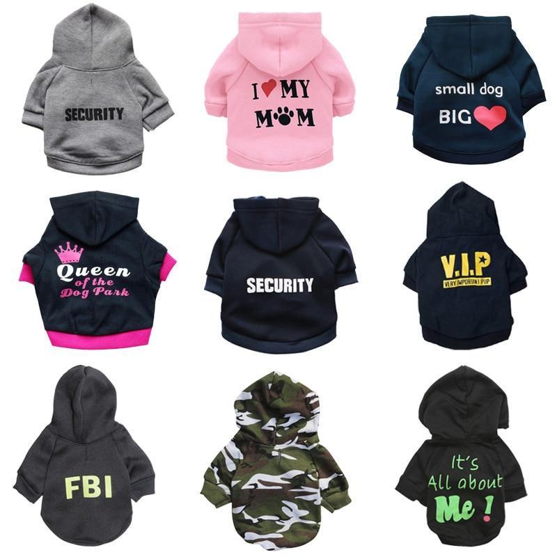 Pet Supplies Fleece Printed Dog Clothes | Luxury Home Accessories | Heulog Glow