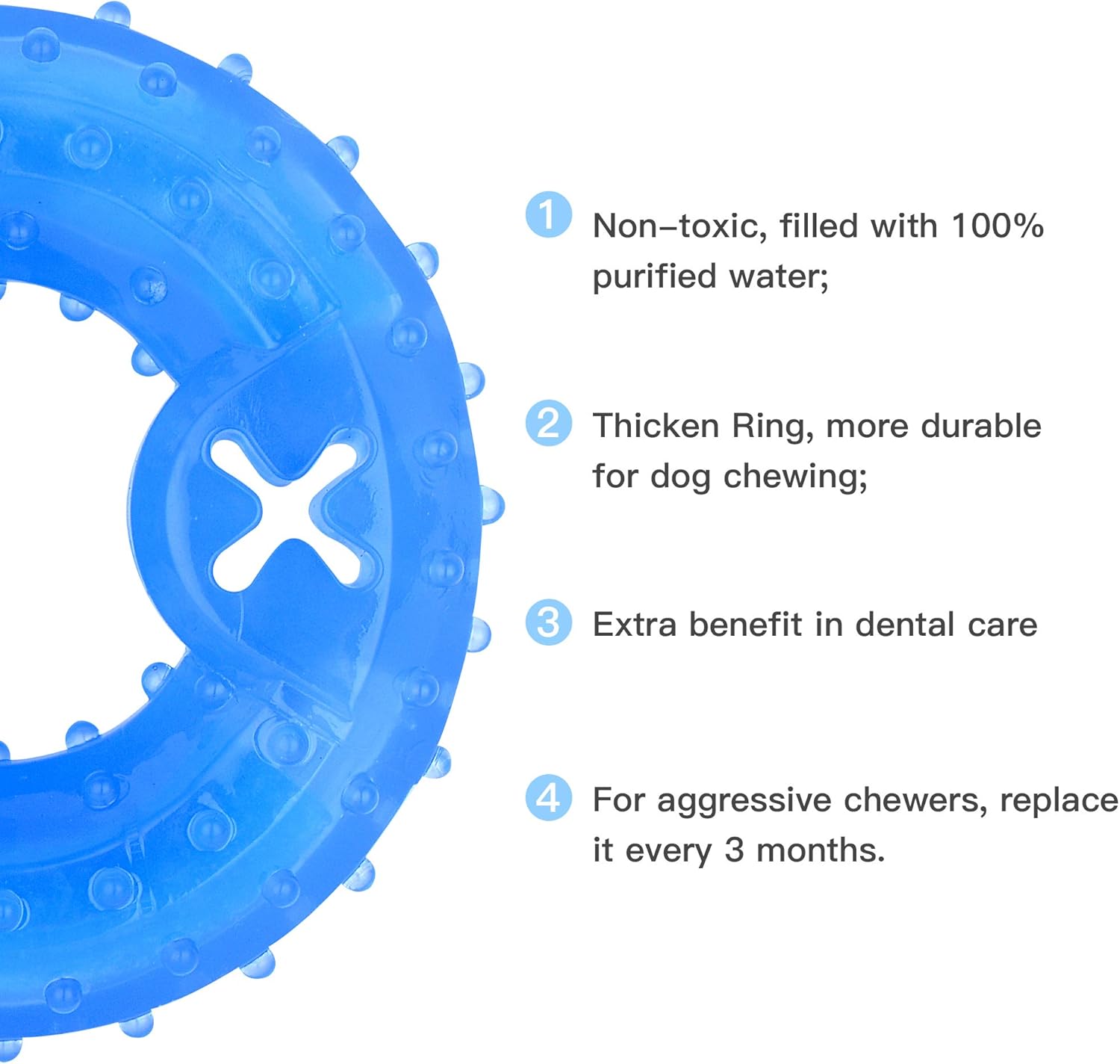 Pet Teether Cooling Chew Toy For Dogs Teething Toy For Puppies Fit With Treats For More | Luxury Home Accessories | Heulog Glow