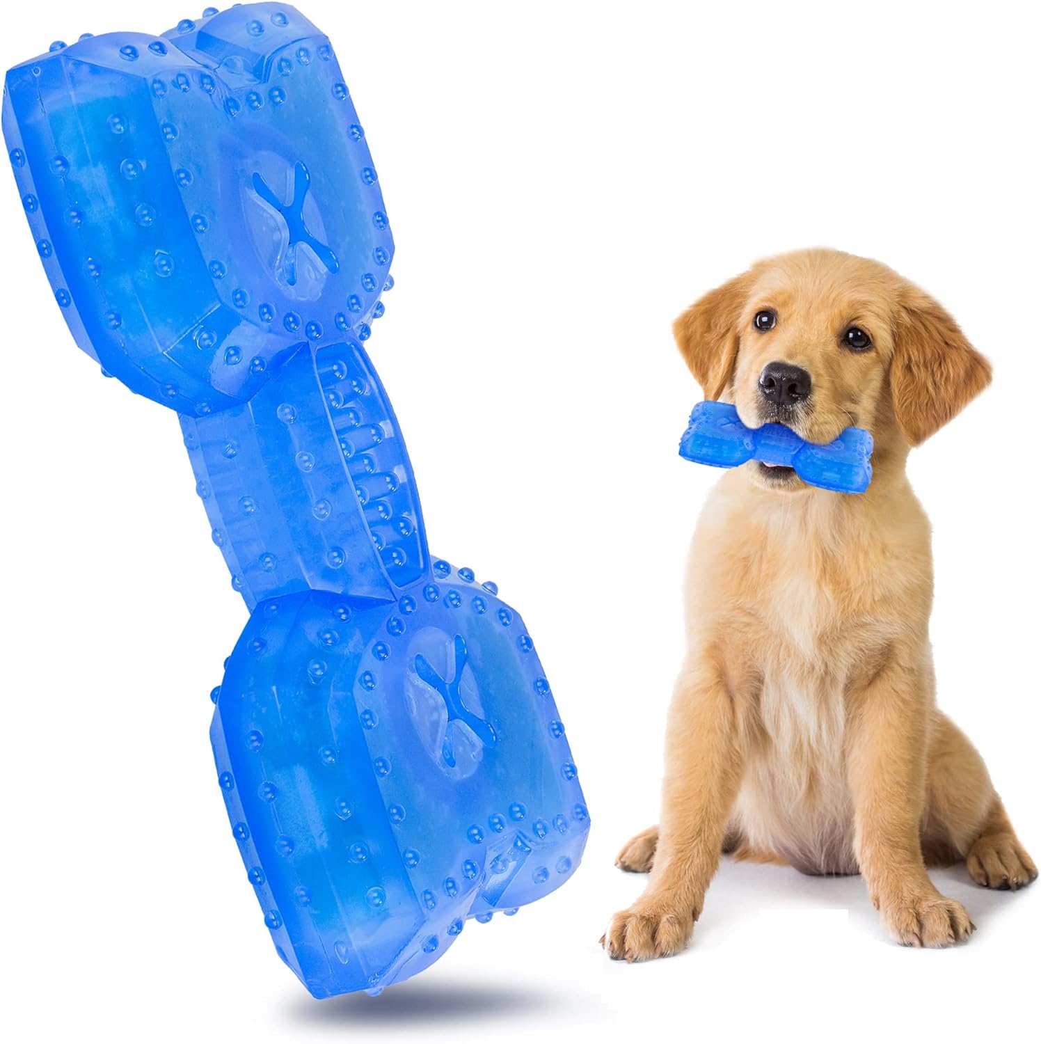 Pet Teether Cooling Chew Toy For Dogs Teething Toy For Puppies Fit With Treats For More | Luxury Home Accessories | Heulog Glow