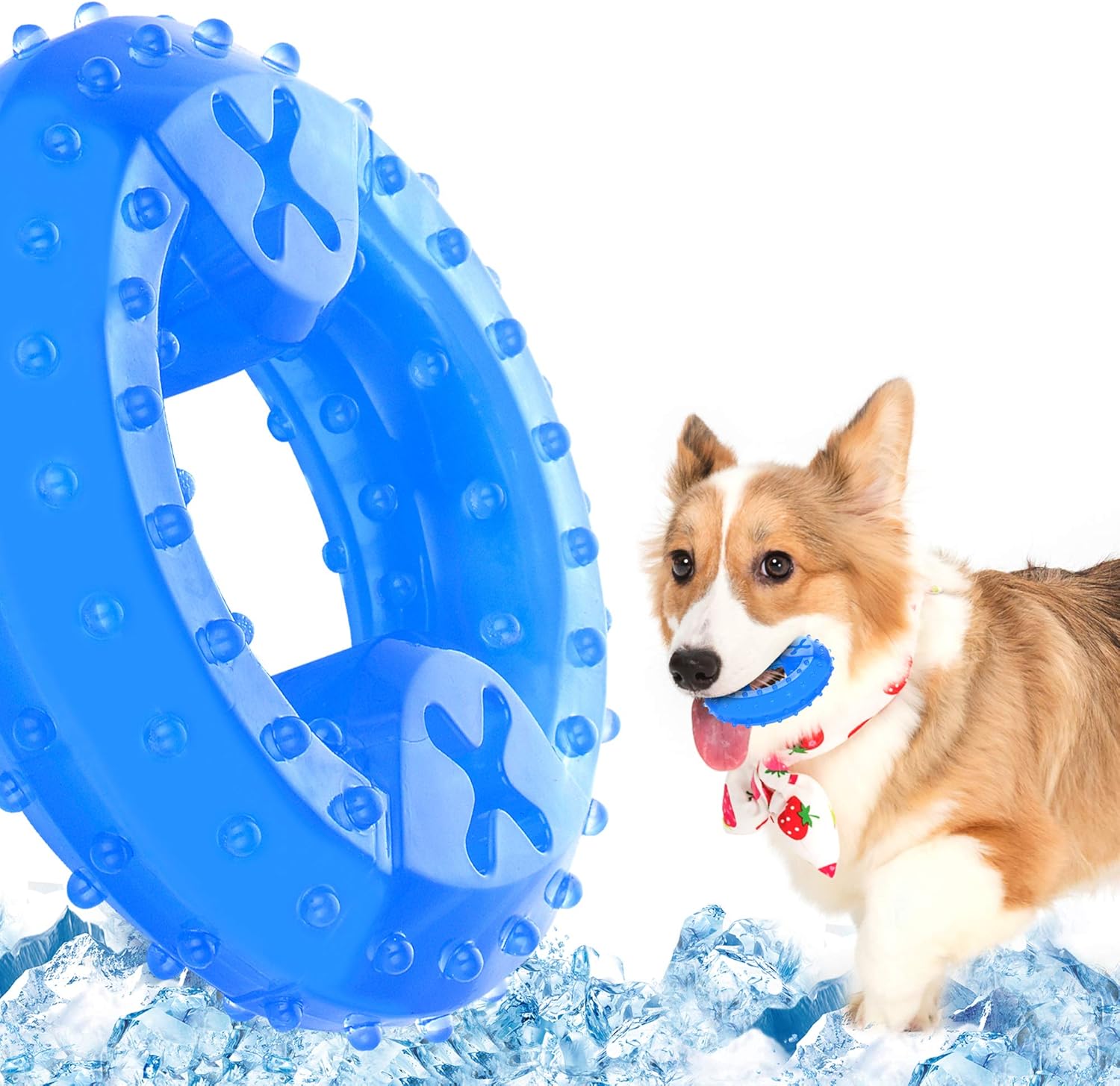Pet Teether Cooling Chew Toy For Dogs Teething Toy For Puppies Fit With Treats For More | Luxury Home Accessories | Heulog Glow