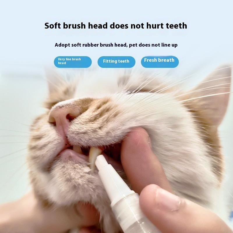 Pet Toothbrush Pen Teeth Cleaning Tools Breath Pet | Luxury Home Accessories | Heulog Glow