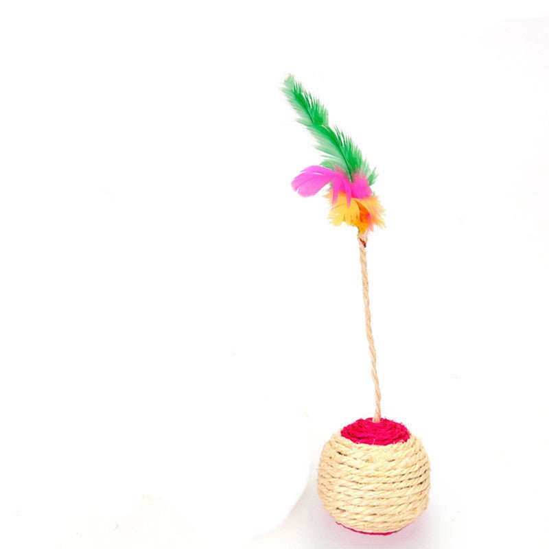 Pet Toy Cat Sisal Shuttlecock | Luxury Home Accessories | Heulog Glow
