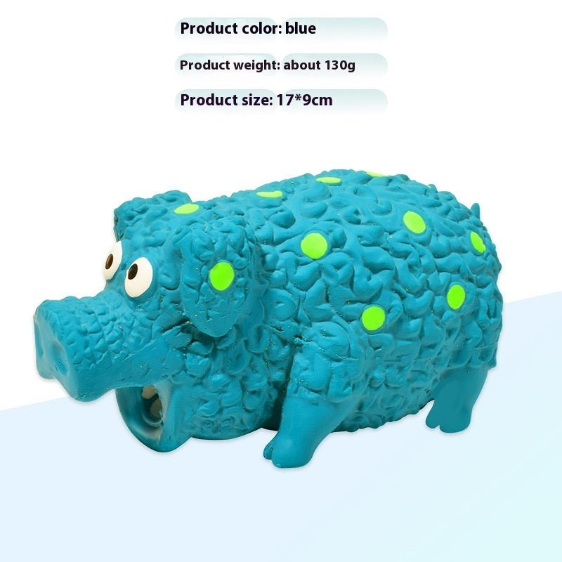 Pet Toy Latex Sounding Toy Curly Pig Bite-resistant Molar Dog Toy | Luxury Home Accessories | Heulog Glow