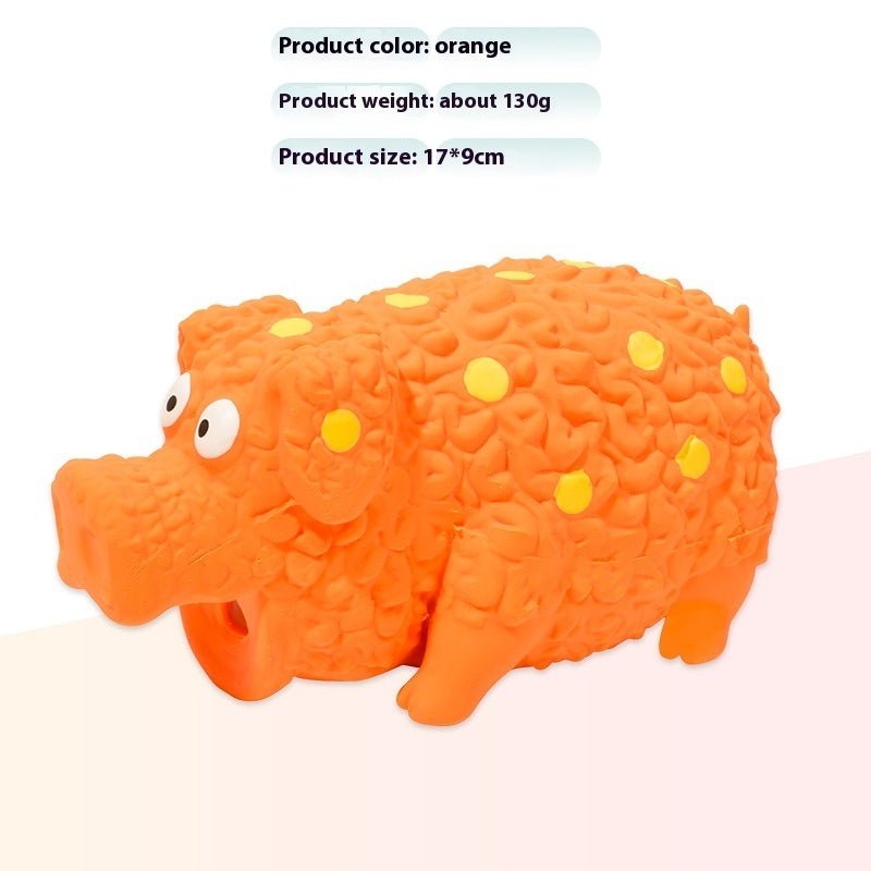 Pet Toy Latex Sounding Toy Curly Pig Bite-resistant Molar Dog Toy | Luxury Home Accessories | Heulog Glow