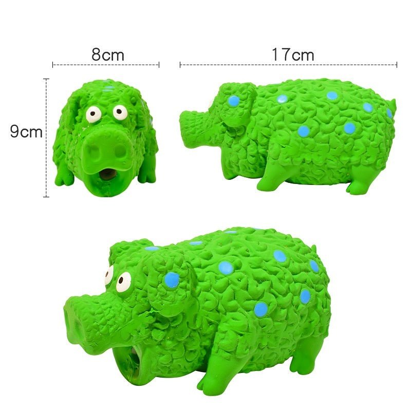 Pet Toy Latex Sounding Toy Curly Pig Bite-resistant Molar Dog Toy | Luxury Home Accessories | Heulog Glow