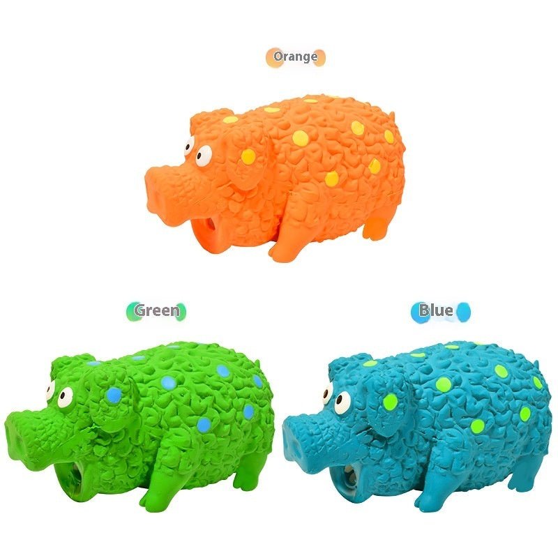Pet Toy Latex Sounding Toy Curly Pig Bite-resistant Molar Dog Toy | Luxury Home Accessories | Heulog Glow
