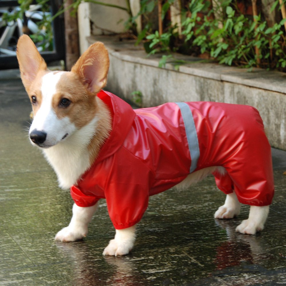 Pet Waterproof Raincoat Reflective Double Breathable Boxer Jumpsuit | Luxury Home Accessories | Heulog Glow