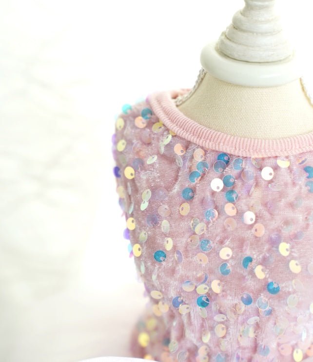 Pet Wedding Dress Dog Cat Skirt Sequin Gauze Dog Clothes | Luxury Home Accessories | Heulog Glow