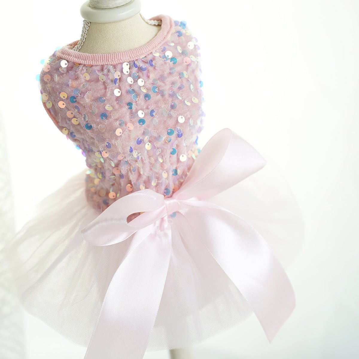 Pet Wedding Dress Dog Cat Skirt Sequin Gauze Dog Clothes | Luxury Home Accessories | Heulog Glow
