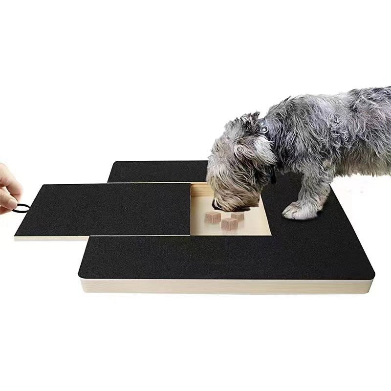 Pet Wooden Nail Scraper Board - Solid Wood Dog Nail File Grooming Tool For Natural Nail Trimming And Maintenance Toy Built-in Treat Box Dog Sandpaper Board Scratcher Pet Products | Luxury Home Accessories | Heulog Glow