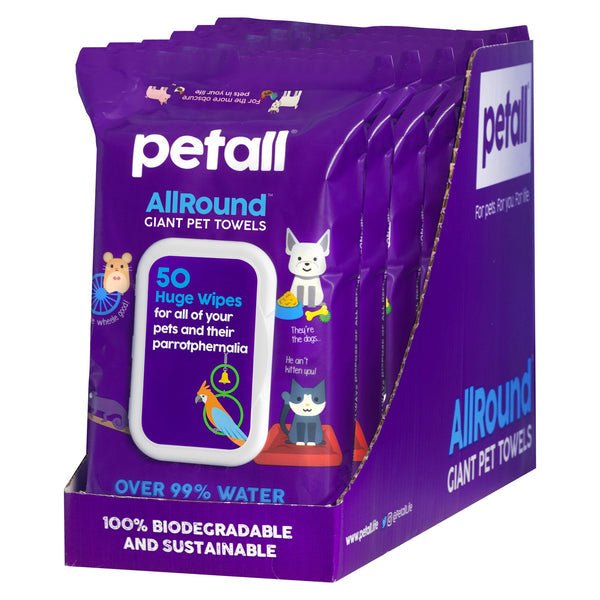 Petall Allround Giant Pet Towels 50 Wipes | Luxury Home Accessories | Heulog Glow