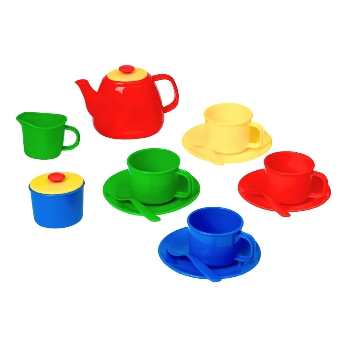 Peterkin Tea Set in Carry Case - Primary Colours | Luxury Home Accessories | Heulog Glow