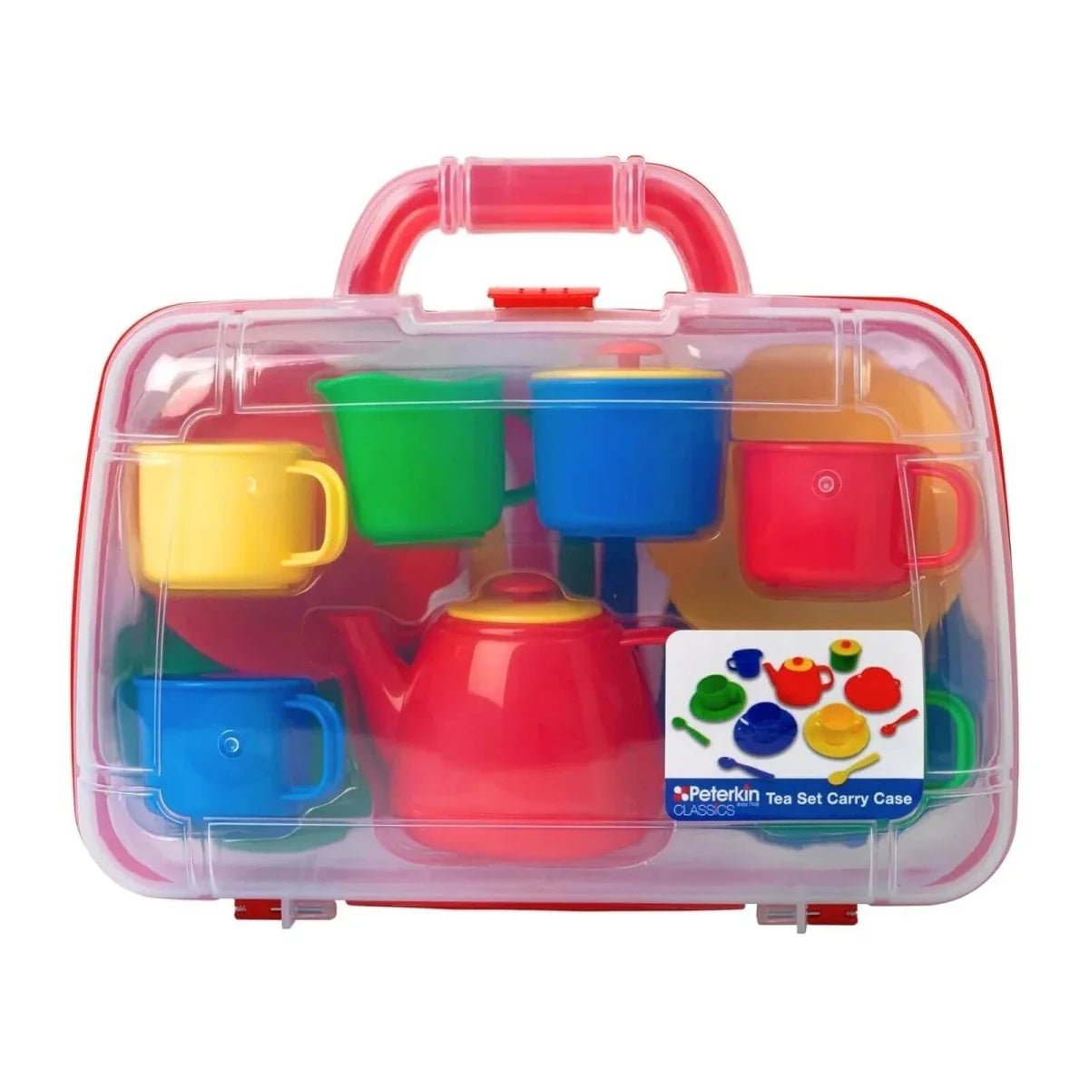 Peterkin Tea Set in Carry Case - Primary Colours | Luxury Home Accessories | Heulog Glow