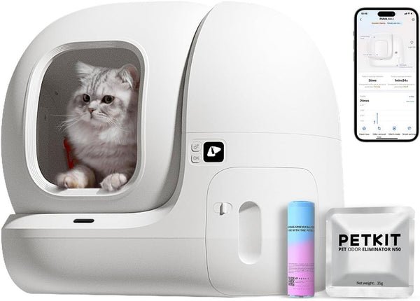 PETKIT Puramax Self Cleaning Cat Litter Box | Luxury Home Accessories | Heulog Glow