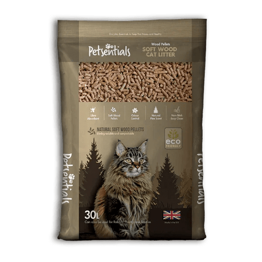 Petsentials Wood Based Cat Litter 30ltr | Luxury Home Accessories | Heulog Glow