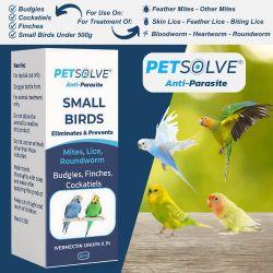 Petsolve Anti-Parasite Small Bird, 10ml | Luxury Home Accessories | Heulog Glow