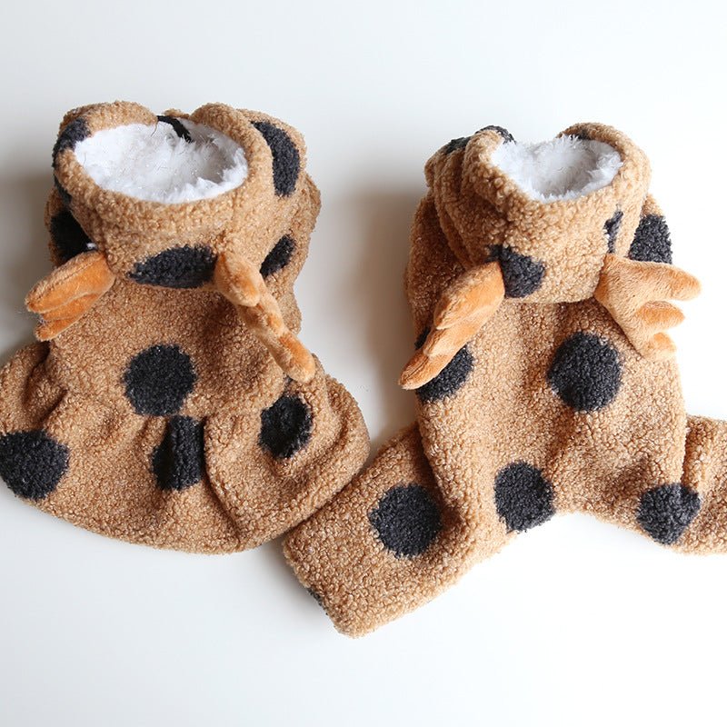 Petstyle Big Polka Dot Elk Couple Clothes Cat Clothing Pet Dog Clothes | Luxury Home Accessories | Heulog Glow