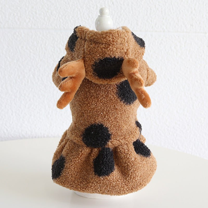 Petstyle Big Polka Dot Elk Couple Clothes Cat Clothing Pet Dog Clothes | Luxury Home Accessories | Heulog Glow