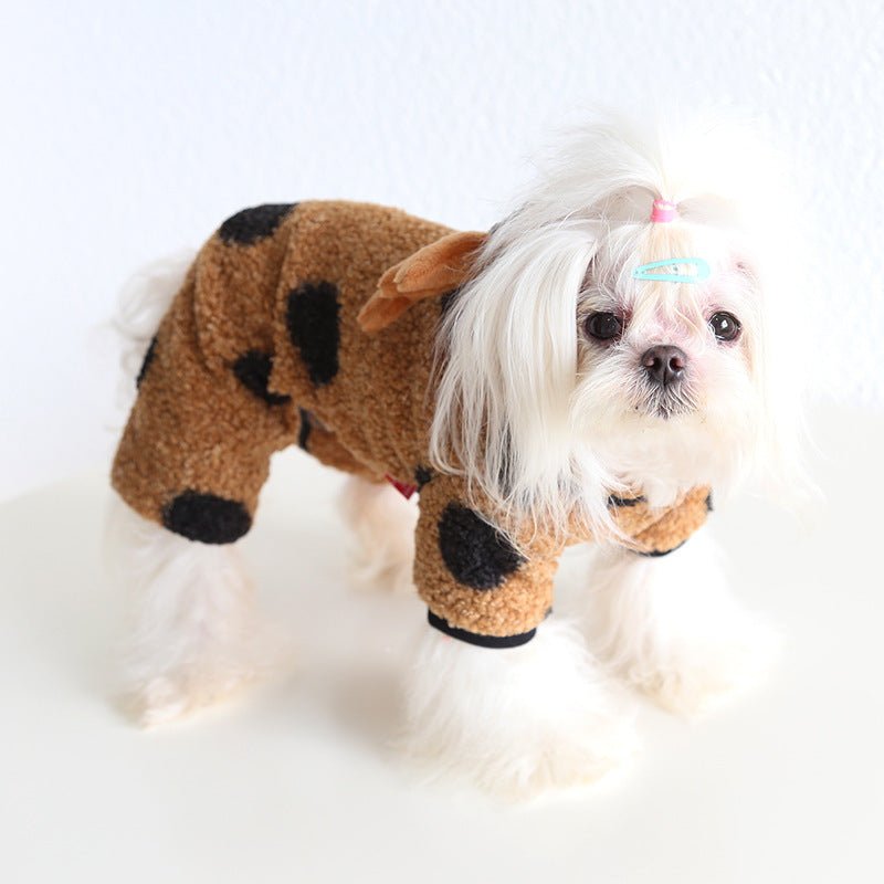 Petstyle Big Polka Dot Elk Couple Clothes Cat Clothing Pet Dog Clothes | Luxury Home Accessories | Heulog Glow
