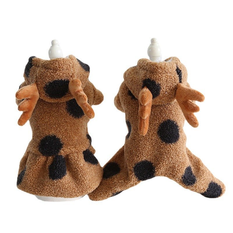 Petstyle Big Polka Dot Elk Couple Clothes Cat Clothing Pet Dog Clothes | Luxury Home Accessories | Heulog Glow