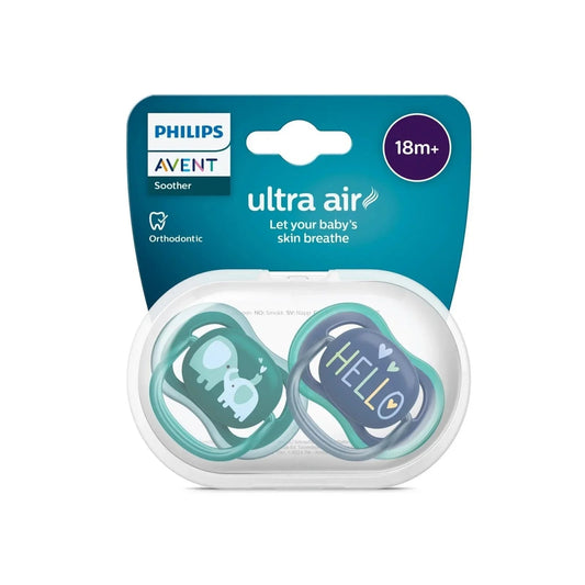 Philips Avent Ultra Air Soother 18+ months Pack of 2 | Luxury Home Accessories | Heulog Glow